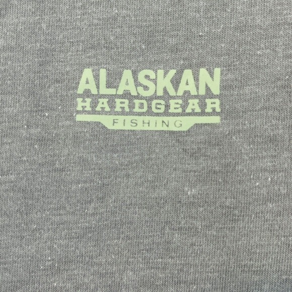 Mens L Alaskan Hardgear Fishing Catch & DriRelease‎ Shirt Gray Short Sleeve - Picture 2 of 8